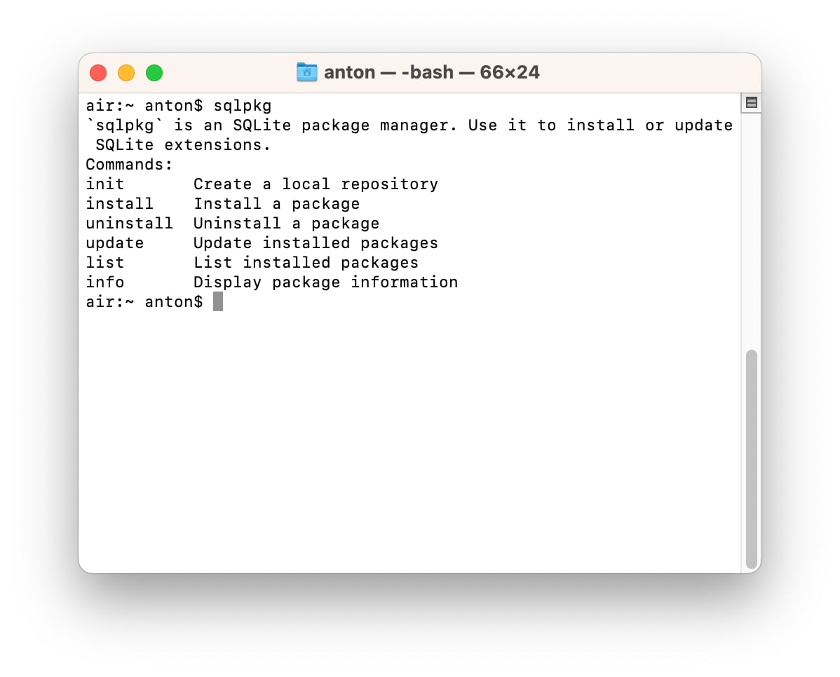 Package manager